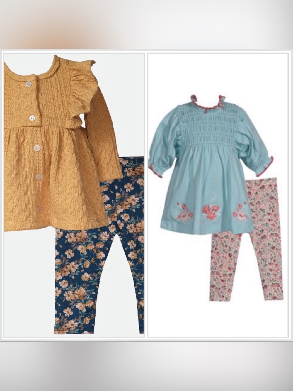 Two Bonnie Jean Toddler Girls Outfits, Size 3T, Great Condition!!